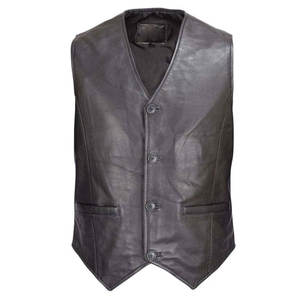 Chaleco de Cuero para Hombre, Transpirable, Cómodo y Ligero, Ropa Casual, Precio Razonable, Hecho en Fábrica - Product Image 1