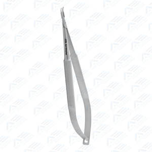 Portaagujas de cirugía oral Barraquer Portaagujas Curvo de acero inoxidable Portaagujas de Oftalmología Instrumento médico - Product Image 1