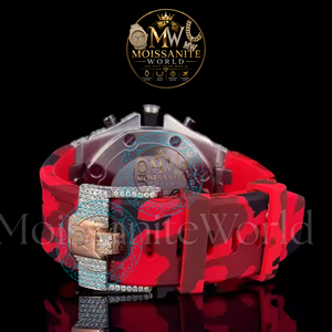 Reloj de diamantes Moissanite con incrustaciones de circonitas, estilo hip hop, de lujo, para hombre, disponible al mejor precio del mercado. - Product Image 3