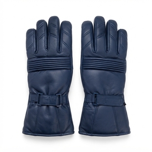 Gants de ski en cuir pour hommes, coupe-vent, imperméables, chauds, pour le cyclisme, les sports de plein air, la conduite, vente en gros OEM - Product Image 5