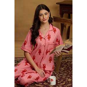 Conjunto de Pijama Lobster Love Talla S para Mujer de The Quince Life, Ropa de Dormir Cómoda - Product Image 5