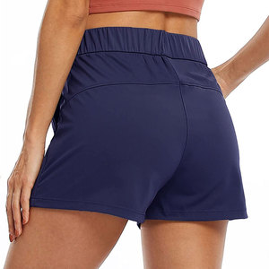 Shorts de course athlétiques d'été pour femmes, respirants, séchage rapide, 100 % coton, taille élastique, pour entraînement en salle de sport - Product Image 3