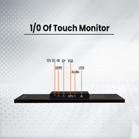 Écran tactile industriel PCAP multi-touch 24 pouces FHD 1080p avec traitement de surface anti-reflet