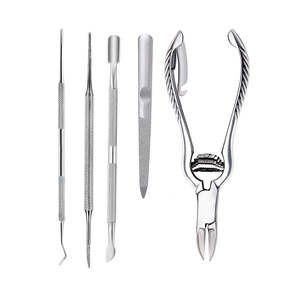 Ensemble d'instruments de pédicure en acier inoxydable de haute qualité, 5 pièces, outils de soin des pieds - Product Image 2