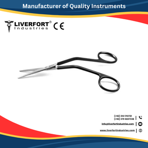 Tijeras Potts Smith de Alta Calidad, Super Corte, Anguladas, para Cirugía Plástica y Lifting Facial, Instrumentos Quirúrgicos de Acero Inoxidable, CE - Product Image 5