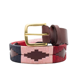 Ceinture de sport équestre en cuir PU personnalisée, broderie argentine, ceinture en cuir William Polo pour hommes - Product Image 5