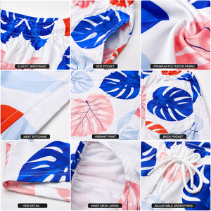 Shorts de plage formels pour hommes, imprimés par sublimation sur le devant, en tissu Oxford, écologiques, respirants, séchage rapide, style safari, été - Product Image 6