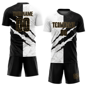 เสื้อฟุตบอลสั่งทำขายส่ง ชุดทีมแบบกำหนดเอง สีไล่ระดับ โพลีเอสเตอร์ 100% 240GSM ชุดฟุตบอลขายส่งจำนวนมาก - Product Image 4