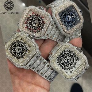 Charm Jewells Women's Luxury Stainless Steel <b>Watch</b> Round <b>Case</b> Analog Quartz Movement Diamond Encrusted Bracelet 30mm - Product Image 2