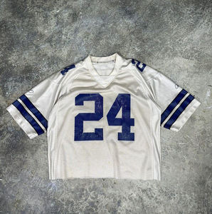 T-shirt de sport respirant en maille de haute qualité pour homme, en soie/coton, idéal pour le football et le basketball - Product Image 1