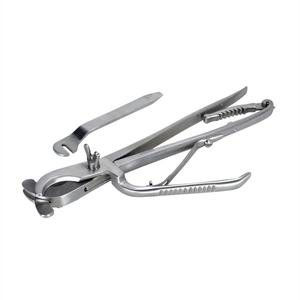 Émasculateur Reimer de style blanc en acier inoxydable, outil de castration réutilisable, instrument vétérinaire - Product Image 5