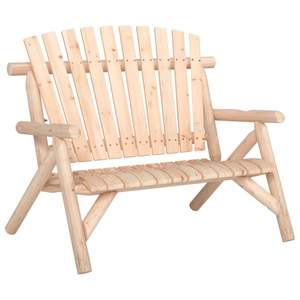 Ensemble de salon de jardin en bois d'épicéa massif, durable et de taille moyenne, canapés de jardin en bois naturel - Product Image 3