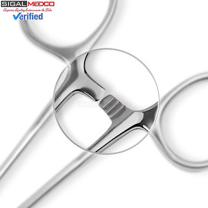 Juego de 2 Pinzas Hemostáticas Manuales Versátiles de Acero Inoxidable de 5 Pulgadas, Curvas y Rectas, con Mordazas Serradas y Mecanismo de Bloqueo para Uso General - Product Image 4