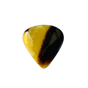 Cabujón de septariano amarillo natural de una sola pieza que puedes comprar para la creación de joyas como colgantes, anillos o macramé. - Product Image 3
