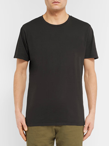 Camiseta Negra para Hombre, 100% Algodón, Tejido Transpirable, Cómoda, Ajustada, con Logotipo Personalizado Bordado, Cuello Redondo - Product Image 3