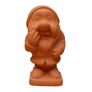Statue de gnome décorative en terre cuite AURORA POTS, fabriquée au Vietnam, résistante aux intempéries, pour jardinières et plantes d'intérieur. - Product Image 2