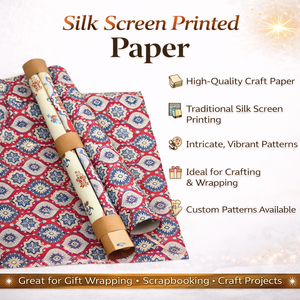 Hojas de Papel Impresas con Serigrafía Hechas a Mano para Envolver Regalos, Scrapbooking, Manualidades, Embalaje, Papelería y Arte - Product Image 6