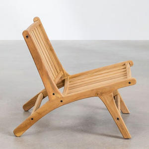 Sillón de Madera de Teca Sólida de Alta Calidad Estilo Nórdico, Muebles Contemporáneos para Sala de Estar, Proveedor al por Mayor OEM ODM - Product Image 2