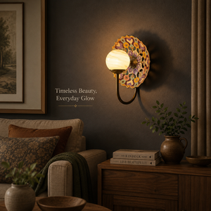 Handcrafted Traditional Bronze <b>Wall</b> <b>Sconce</b> LED Glass Globe Decorative <b>Wall</b> Lamp Luxury Vintage <b>Lighting</b> Fixture for Home Hotel - Product Image 4