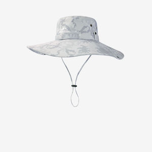 Custom Canvas Fisherman Summer Waterproof Quick Dry Fisherman <b>Hat</b> <b>Men</b> Block <b>Hat</b> Outdoor Fishing Wide Brim Bucket <b>Hat</b> With Rope - Product Image 2
