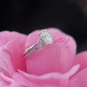 IGI Certified Bridal Jewelry Oval <b>Diamond</b> <b>Ring</b> 14K White Gold 1.60ct D VS1 IGI Engagement <b>Ring</b> - Product Image 3