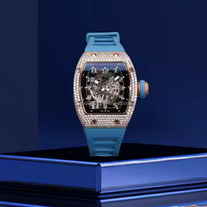 Montre en quartz Moissanite Ocean Frost moderne pour homme, avec cadran élégant et mouvement de haute qualité - Product Image 2