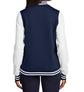 เสื้อแจ็คเก็ตเบสบอลแบบวินเทจสั่งทำพิเศษสำหรับ OEM กันลม ระบายอากาศได้ดี แห้งเร็ว ผ้าฟลีซปิดกระดุม ผ้าฝ้าย/โพลีเอสเตอร์ ปักลาย สำหรับวิทยาลัย - Product Image 2