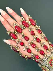 Par de Adornos de Mano Hechos a Mano, Estilo Afgano Kuchi, Vintage, para Bodas y Fiestas, Joyería Tradicional Bohemia Tribal - Product Image 6