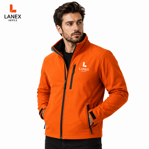 Custom Men <b>Softshell</b> <b>Jacket</b> Waterproof Windproof <b>High</b> <b>Visibility</b> Workwear Outdoor Safety <b>Jacket</b> OEM Private Label Manufacturer - Product Image 1