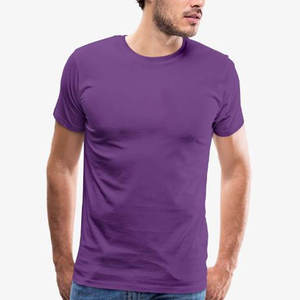 T-shirt en coton doux pour homme, col rond, manches courtes, style décontracté, basique, couleur personnalisable, vêtements en gros - Product Image 1