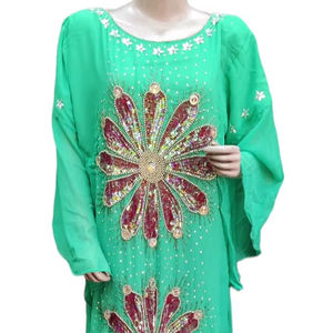 Caftán Marroquí, Hermoso Caftán de Colores, Caftán Tradicional Musulmán, Trabajo Hecho a Mano con Cuentas de Piedra, Nuevo Diseño Marroquí 2026 - Product Image 1