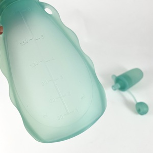 ถุงบีบอาหารเด็กแบบใช้ซ้ำได้ เกรดสำหรับอาหาร ปลอดภัยสำหรับเด็ก พร้อมช้อนป้อนอาหาร ใช้กับไมโครเวฟได้ - Product Image 2