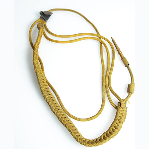 New High Quality Customized Gold Mylar Rope Aiguillette Metal Clip Uniform Custom College Aiguillettes With Low Cost - Product Image 1