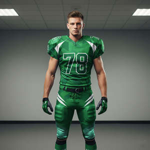 Conjuntos de Uniformes de Fútbol Americano para Hombre, Sublimados, 100% Elegantes, de Manga Corta, Transpirables, de Secado Rápido, Antibacterianos, Tallas Grandes - Product Image 4