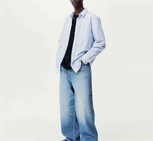 Pantalons en jean ajustés pour hommes, pantalons en denim décontractés pour le streetwear et les voyages - Product Image 6