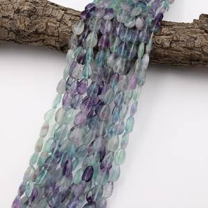 Cuentas de Fluorita Natural Facetadas en Forma de Lágrima, Perforadas Verticalmente, para Fabricación de Joyería, Manualidades, Suministros de Gemas - Product Image 6