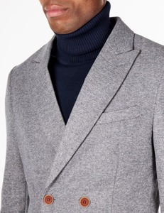 Traje de Verano Moderno de Dos Piezas para Hombre, con Chaqueta de Manga Siete Cuartos y Cuello en V, 100% Poliéster, y Pantalones Cortos Elásticos - Product Image 2