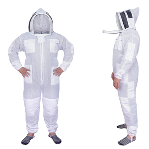 Wholesale Professional Beekeeping <b>Suit</b> with Gloves Body Protector Breathable Fabric Lightweight Design Detachable Hood - Product Image 1