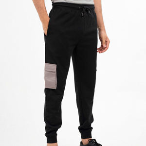 Pantalon de jogging décontracté pour homme avec logo personnalisé, coupe droite légère, taille élastique, en molleton de coton, idéal pour l'hiver, vente en gros - Product Image 4