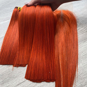 Cheveux raides couleur orange couleur humaine vietnamienne couleur naturelle prix usine extensions de cheveux - Product Image 4