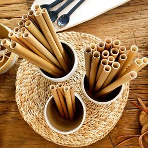 Wholesale Disposable Eco-friendly Biodegradable Reusable <b>Bamboo</b> <b>Straws</b> 200mm Length 8mm Inner Diameter Vietnam Made by Eco2go - Product Image 6