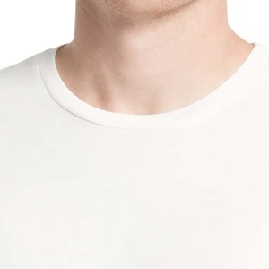 T-shirts pour hommes, coupe slim, manches courtes, col rond, 70% viscose, 25% coton, 5% élasthanne - Product Image 3