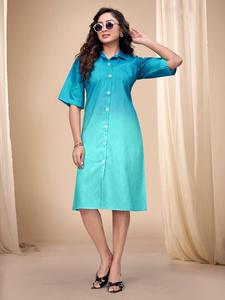 Shirt for men and Tunic for <b>women</b> Dual Shade Combo: Men <b>Kurta</b> Shirt & <b>Women</b> Tunic: Festive and regular Couple Wear: <b>Women</b> Tunic - Product Image 5