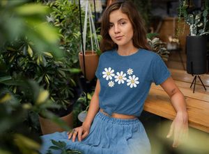 Camiseta con Estampado Personalizado para Mujer, Camiseta Gráfica de Moda, Top Informal de Algodón Suave, Manga Corta, Atuendo Elegante para Mujer, Ligero, Verano - Product Image 6
