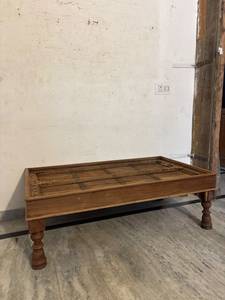 Modern Luxury Vintage Solid Wood <b>Coffee</b> <b>Table</b> <b>Tiles</b> Design Adjustable Height Custom Farmhouse Paradise Handicrafts Fast - Product Image 2