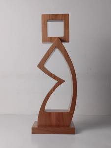 Coeur en bois artisanal, objet décoratif, symbole d'amour minimaliste, pour table, étagère et décoration de salon moderne, provenant d'Inde - Product Image 6