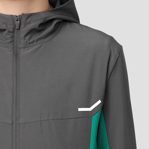 Wholesale Adult <b>Men</b> Custom Lightweight Hooded Casual Solid <b>Track</b> Suit Sets Outdoor Sport Full Zip <b>Jacket</b> - Product Image 3