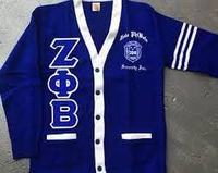 Pull cardigan fin en acrylique pour femme Zeta Phi Beta, col en V, broderie universitaire de la sororité grecque, séchage rapide, personnalisable OEM