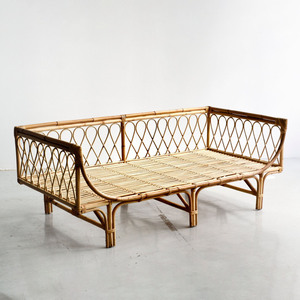 Relaxing Rattan Lounge <b>Sofa</b> <b>Bed</b> Set Comforting Couches <b>Beds</b> With Cushions Home Furnishings Low Prices for Sale - Product Image 4
