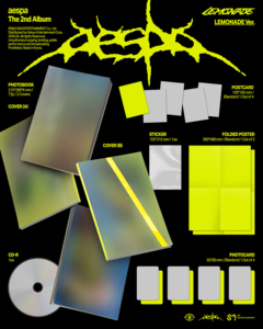 Segundo álbum completo de aespa [LEMONADE] (Versión LEMONADE) Tarjeta Fotográfica de Álbum K-POP SM - Product Image 3